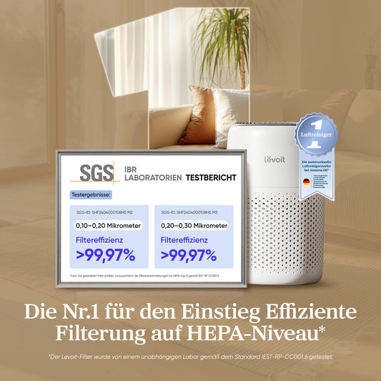 Levoit HEPA Luftreiniger gegen Staub & Tierhaare