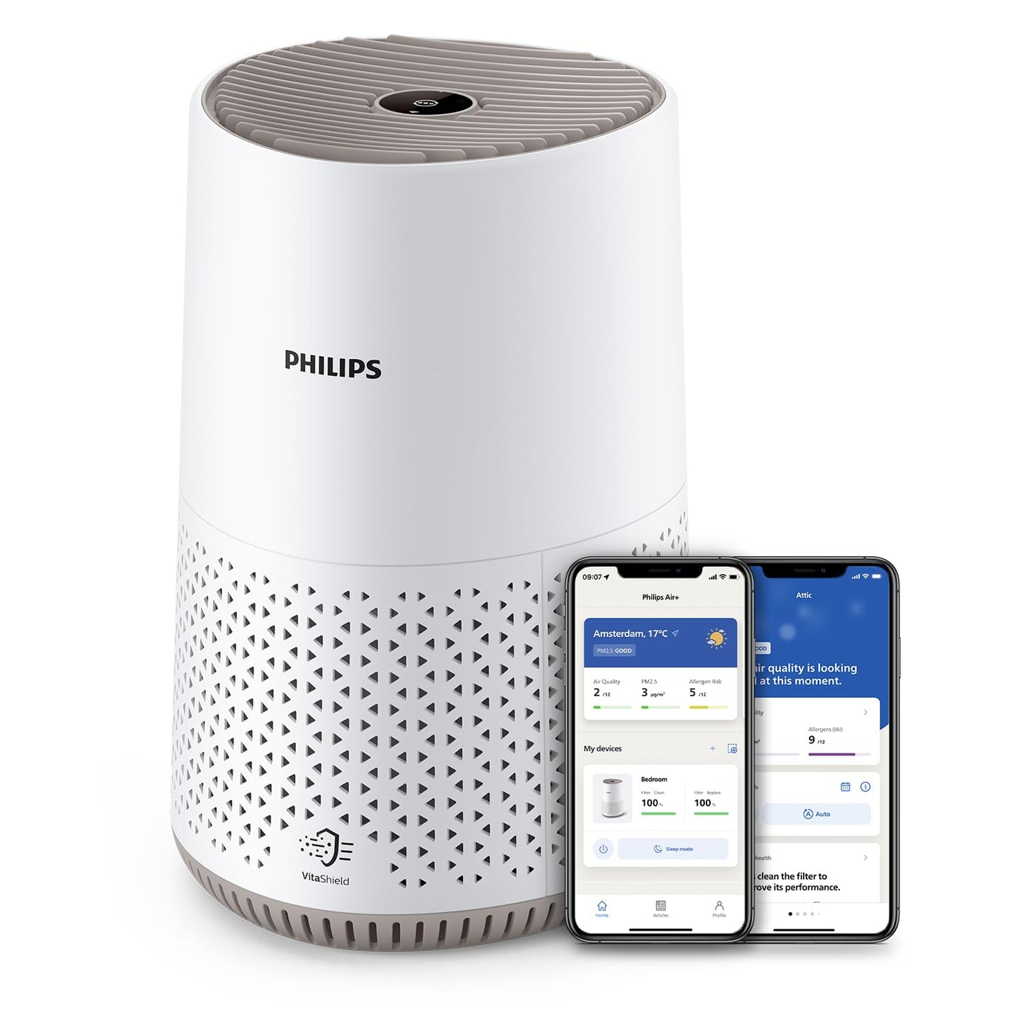 Philips Luftreiniger für Allergiker bis 44m²