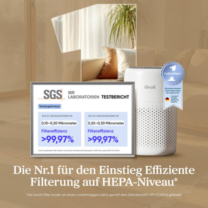 Levoit HEPA Luftreiniger gegen Staub & Tierhaare