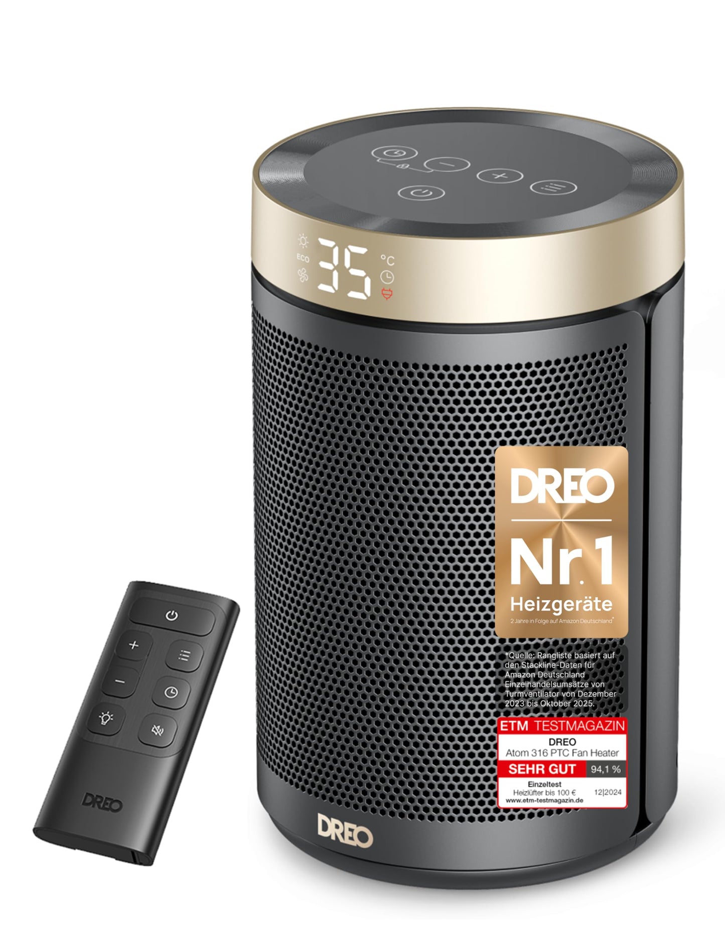 Dreo Heater 316 Elektroheizung – Gold
